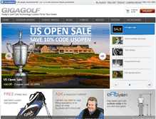 Tablet Screenshot of gigagolf.com